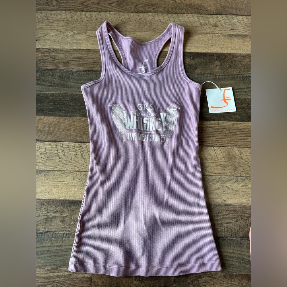 Whiskey girls tank top